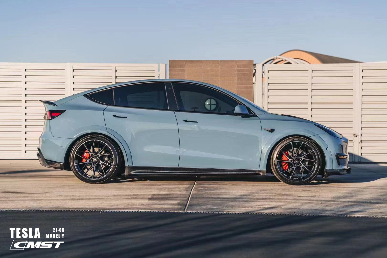 CMST - TESLA MODEL Y CARBON FIBRE SIDE SKIRTS V1