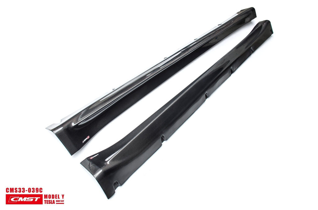 CMST - TESLA MODEL Y CARBON FIBRE SIDE SKIRTS V1