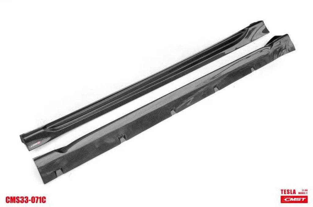 CMST - TESLA MODEL Y CARBON FIBRE SIDE SKIRTS V2