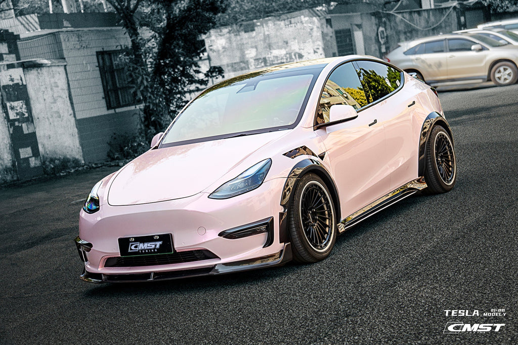 CMST - TESLA MODEL Y CARBON FIBRE SIDE SKIRTS V2