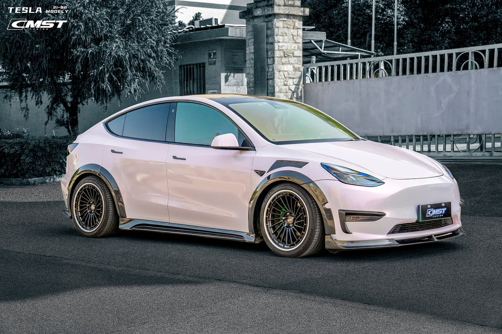 CMST - TESLA MODEL Y CARBON FIBRE SIDE SKIRTS V2