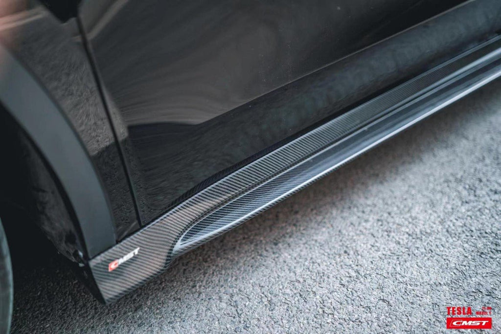 CMST - TESLA MODEL Y CARBON FIBRE SIDE SKIRTS V2