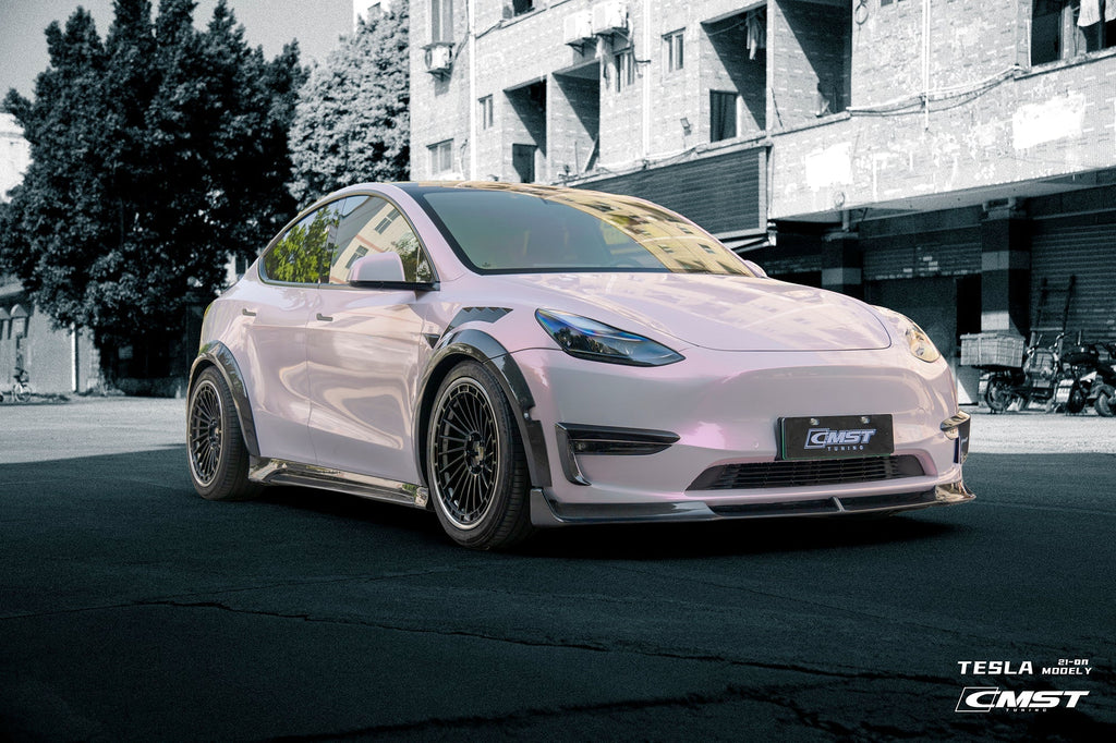 CMST - TESLA MODEL Y CARBON FIBRE SIDE SKIRTS V2
