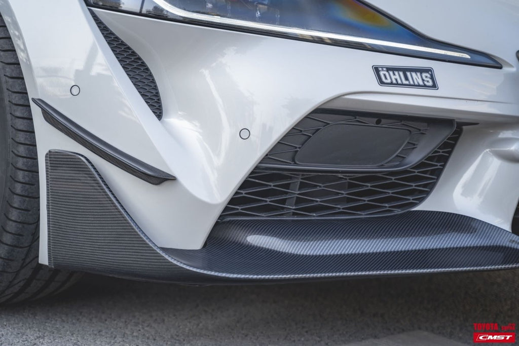 CMST- TOYOTA GR SUPRA CARBON FIBRE FRONT CANARDS