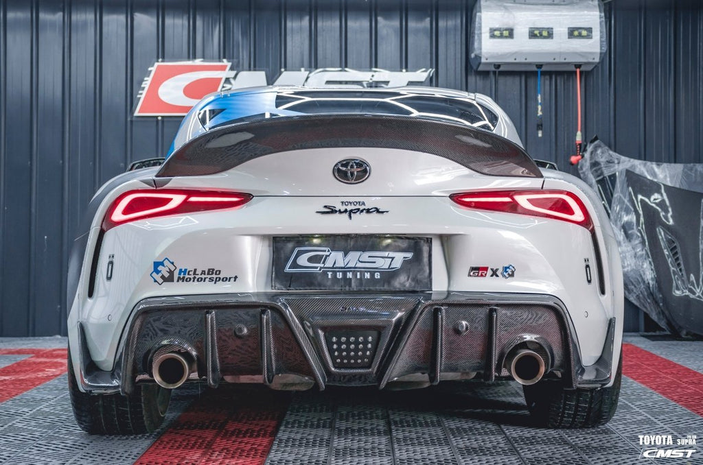 CMST- TOYOTA GR SUPRA CARBON FIBRE REAR LED DIFFUSER