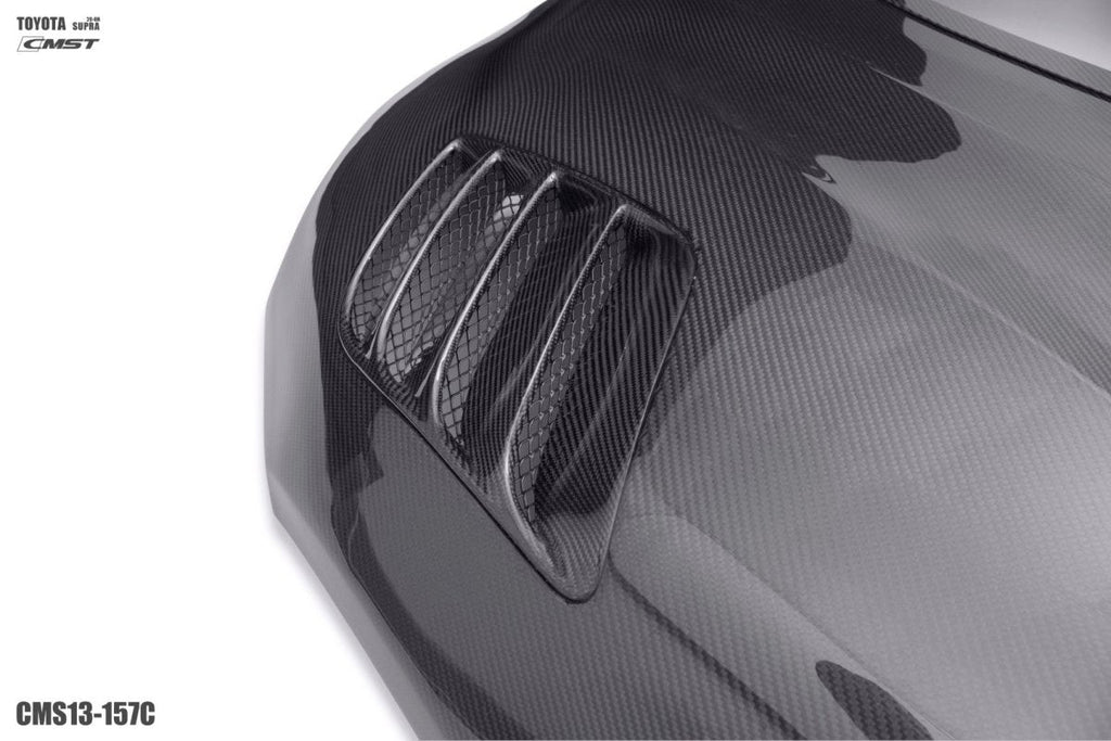 CMST- TOYOTA GR SUPRA CARBON FIBRE TRANSPARENT BONNET HOOD