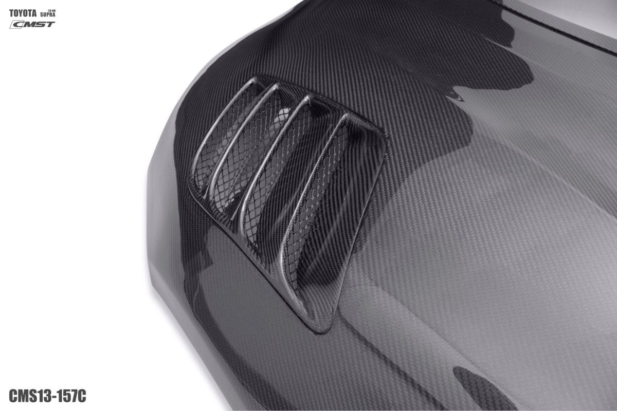 CMST- TOYOTA GR SUPRA CARBON FIBRE TRANSPARENT BONNET HOOD