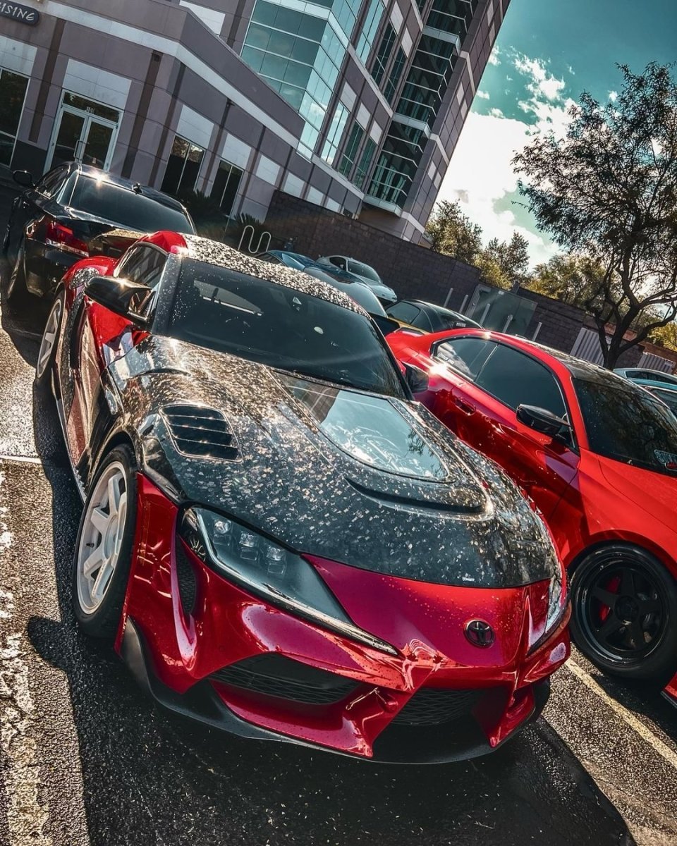 CMST- TOYOTA GR SUPRA CARBON FIBRE TRANSPARENT BONNET HOOD