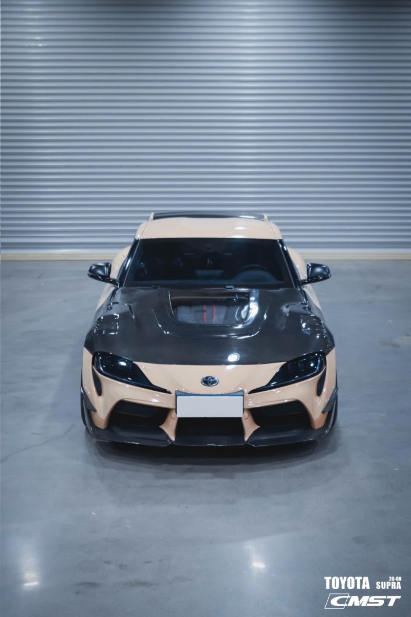 CMST- TOYOTA GR SUPRA CARBON FIBRE TRANSPARENT BONNET HOOD