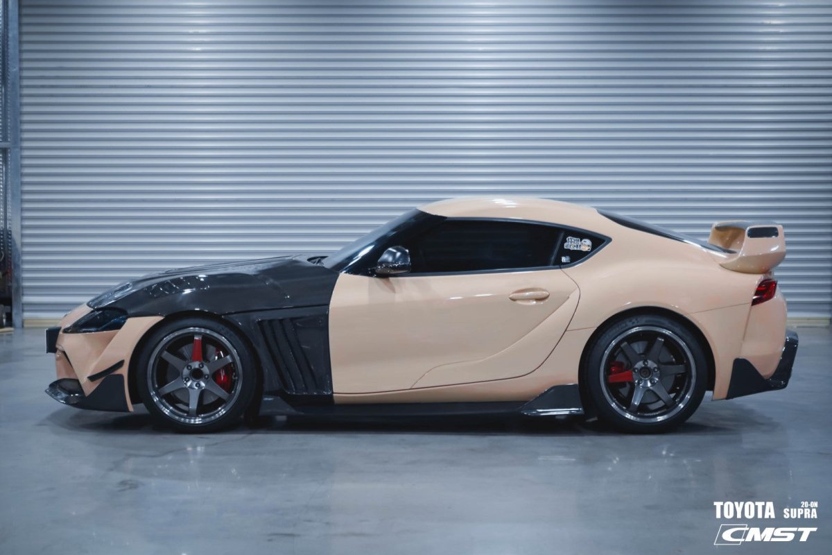 CMST- TOYOTA GR SUPRA CARBON FIBRE TRANSPARENT BONNET HOOD