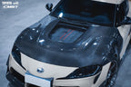 CMST- TOYOTA GR SUPRA CARBON FIBRE TRANSPARENT BONNET HOOD