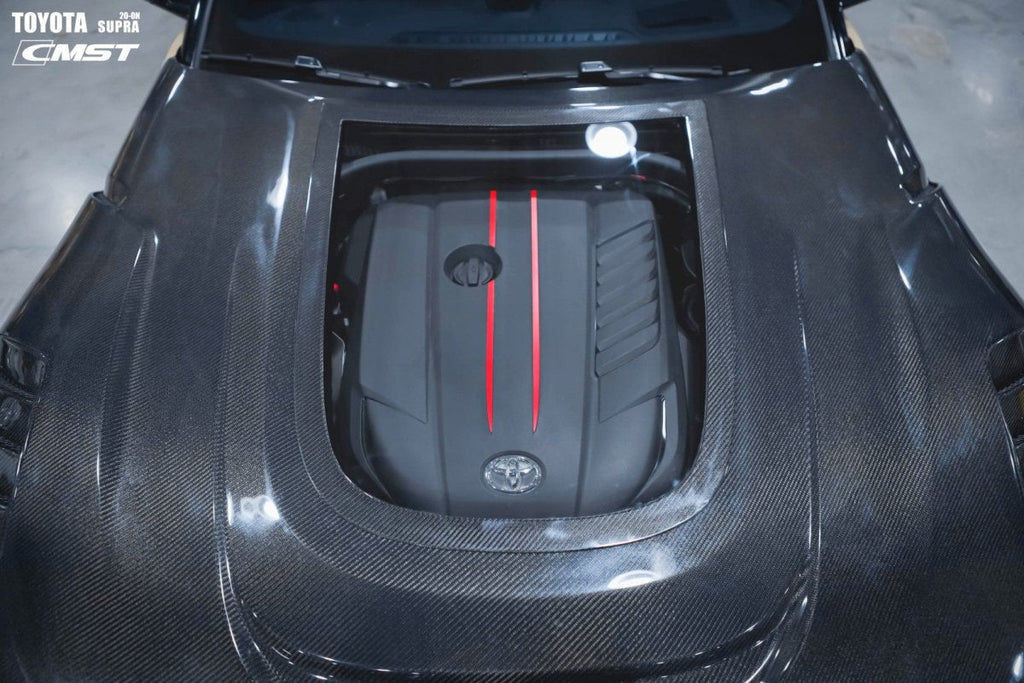 CMST- TOYOTA GR SUPRA CARBON FIBRE TRANSPARENT BONNET HOOD