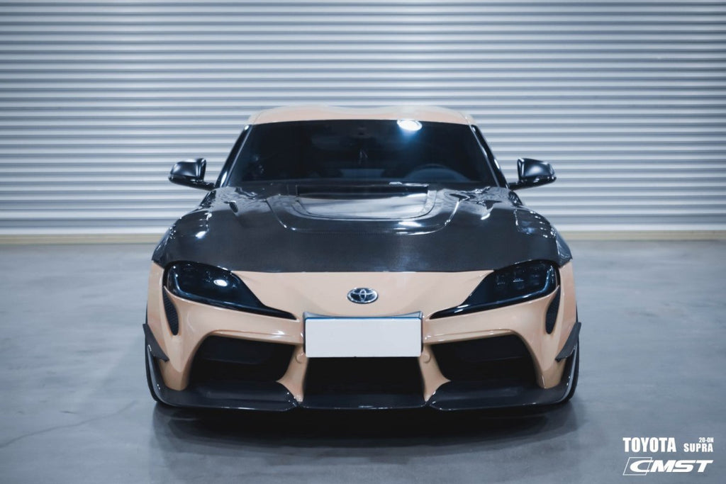 CMST- TOYOTA GR SUPRA CARBON FIBRE TRANSPARENT BONNET HOOD