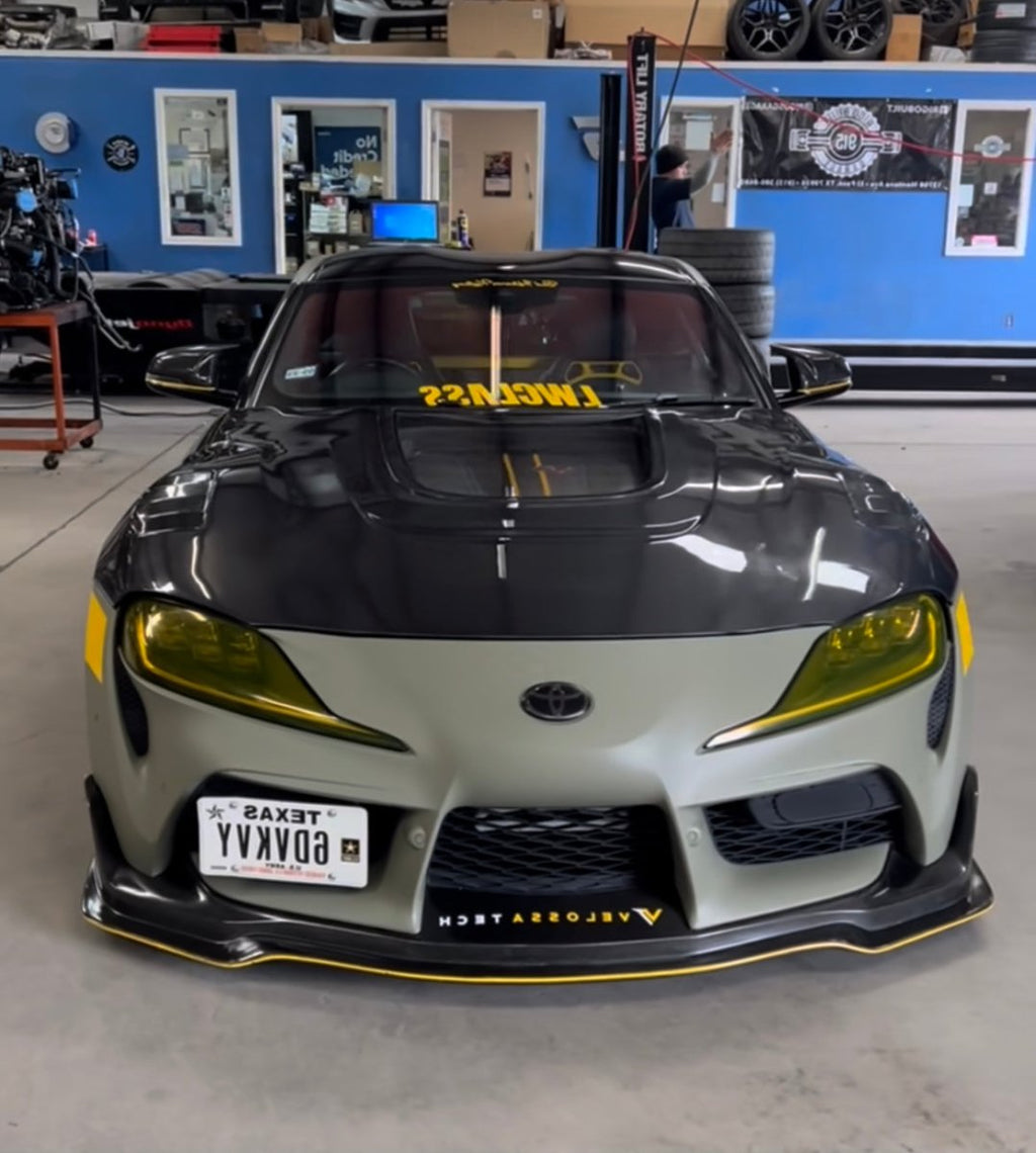 CMST- TOYOTA GR SUPRA CARBON FIBRE TRANSPARENT BONNET HOOD