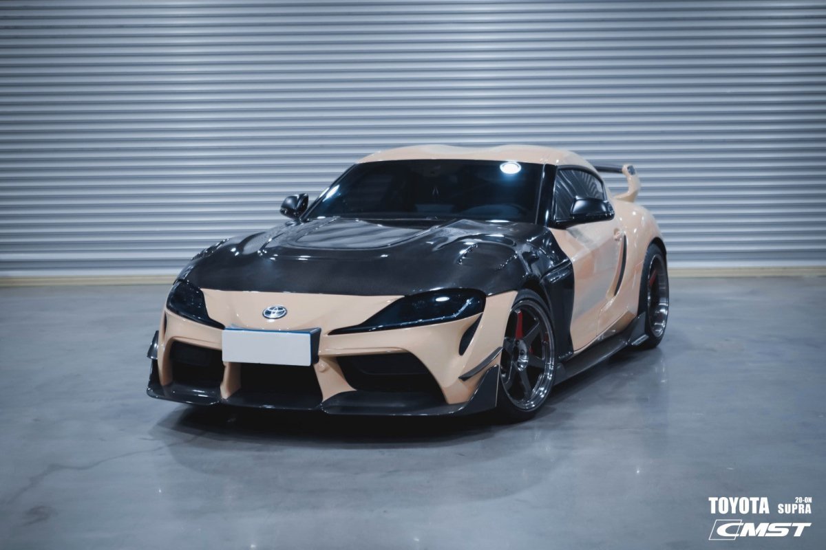 CMST- TOYOTA GR SUPRA CARBON FIBRE TRANSPARENT BONNET HOOD