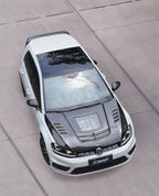 CMST - VOLKSWAGEN GOLF GTI / GOLF R MK7 MK7.5 CARBON FIBRE TRANSPARENT HOOD BONNET V2