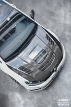 CMST - VOLKSWAGEN GOLF GTI / GOLF R MK7 MK7.5 CARBON FIBRE TRANSPARENT HOOD BONNET V2
