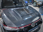 CMST- VOLKSWAGEN GOLF MK8 GTI / R LINE CARBON FIBRE FRONT BONNET HOOD V2