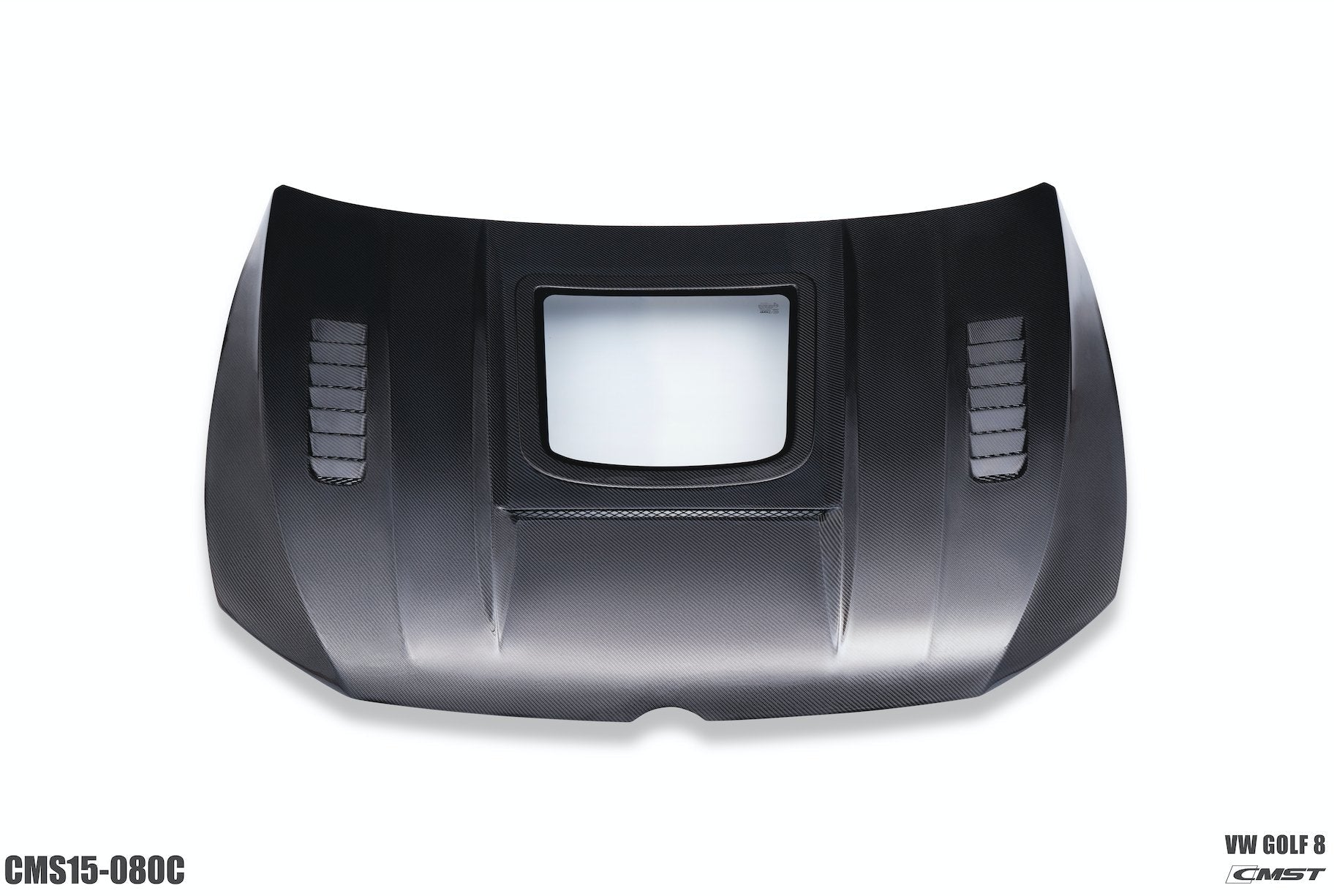 CMST- VOLKSWAGEN GOLF MK8 GTI / R LINE CARBON FIBRE FRONT BONNET HOOD V2