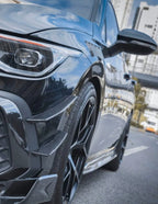 CMST- VOLKSWAGEN GOLF MK8 GTI / R LINE CARBON FIBRE FRONT CANARDS