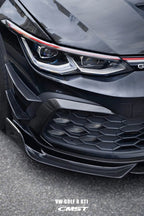 CMST- VOLKSWAGEN GOLF MK8 GTI / R LINE CARBON FIBRE FRONT CANARDS