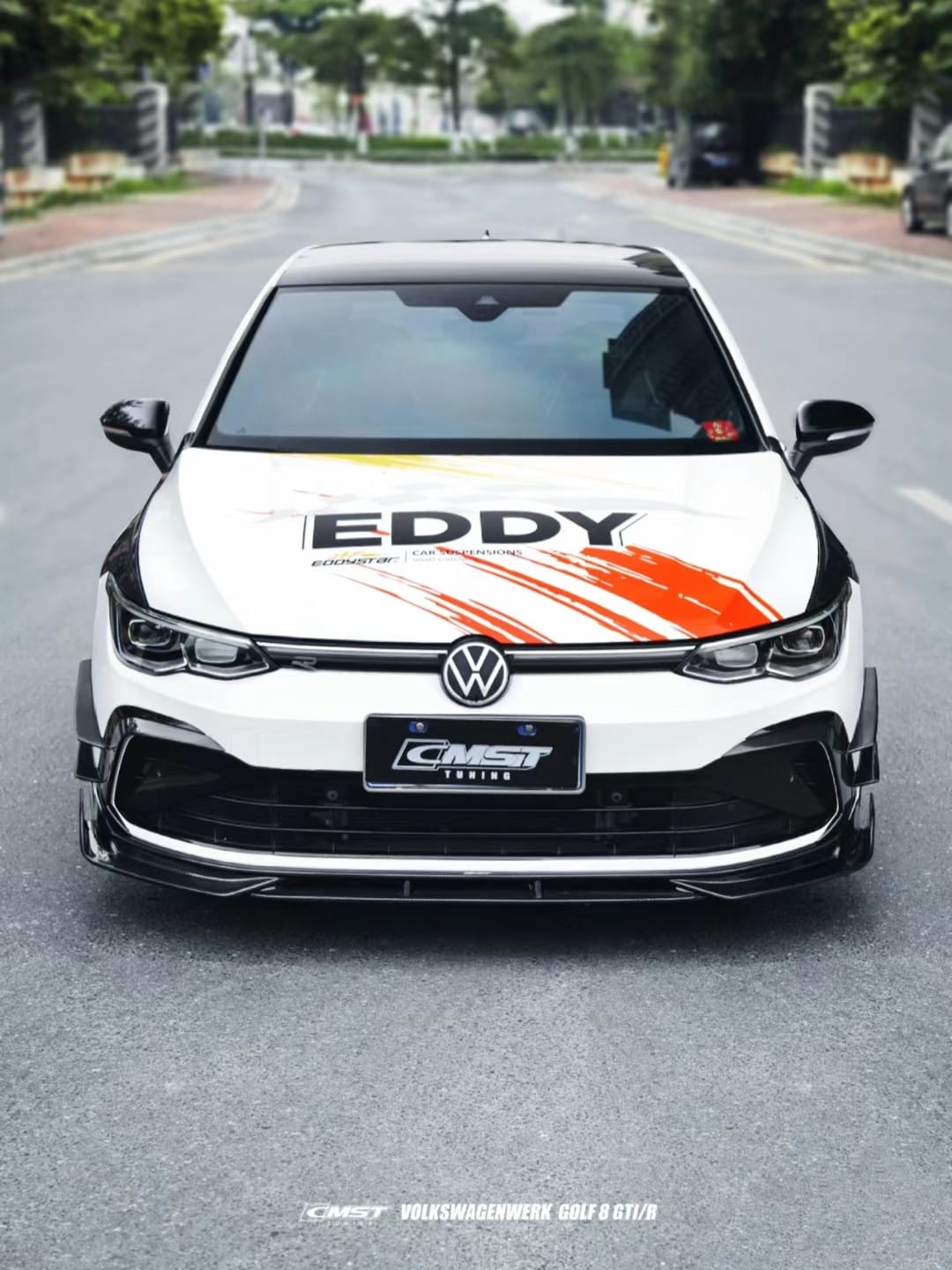 CMST- VOLKSWAGEN GOLF MK8 GTI / R LINE CARBON FIBRE FRONT LIP