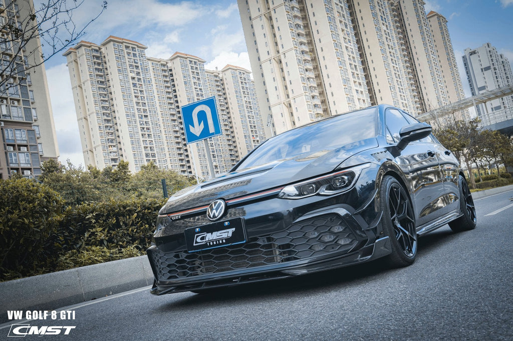 CMST- VOLKSWAGEN GOLF MK8 GTI / R LINE CARBON FIBRE FRONT LIP
