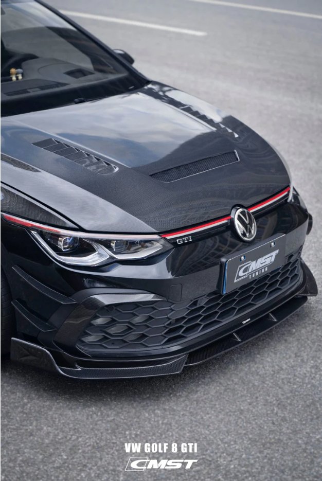 CMST- VOLKSWAGEN GOLF MK8 GTI / R LINE CARBON FIBRE FRONT LIP