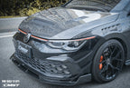 CMST- VOLKSWAGEN GOLF MK8 GTI / R LINE CARBON FIBRE FRONT LIP