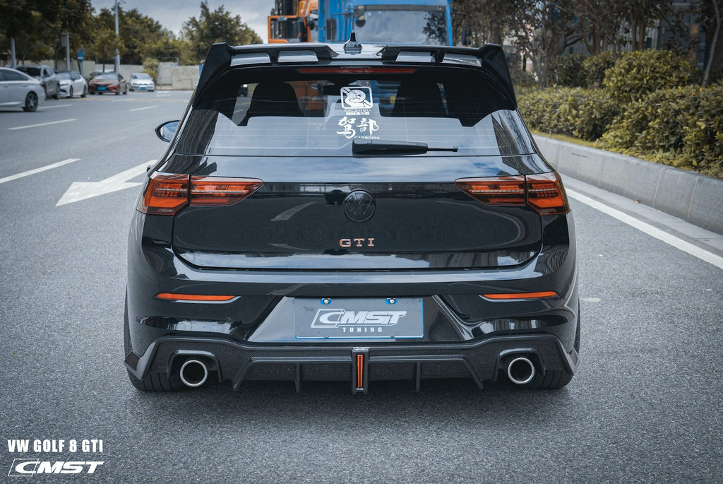 CMST- VOLKSWAGEN GOLF MK8 GTI / R LINE CARBON FIBRE REAR SPOILER