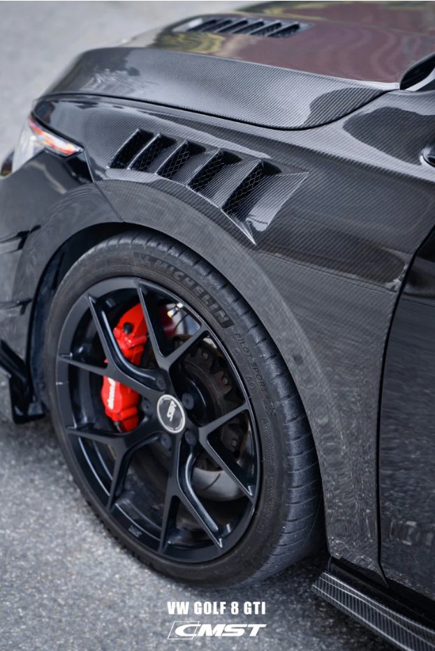 CMST- VOLKSWAGEN GOLF MK8 GTI / R LINE CARBON FIBRE SIDE FENDER WINGS