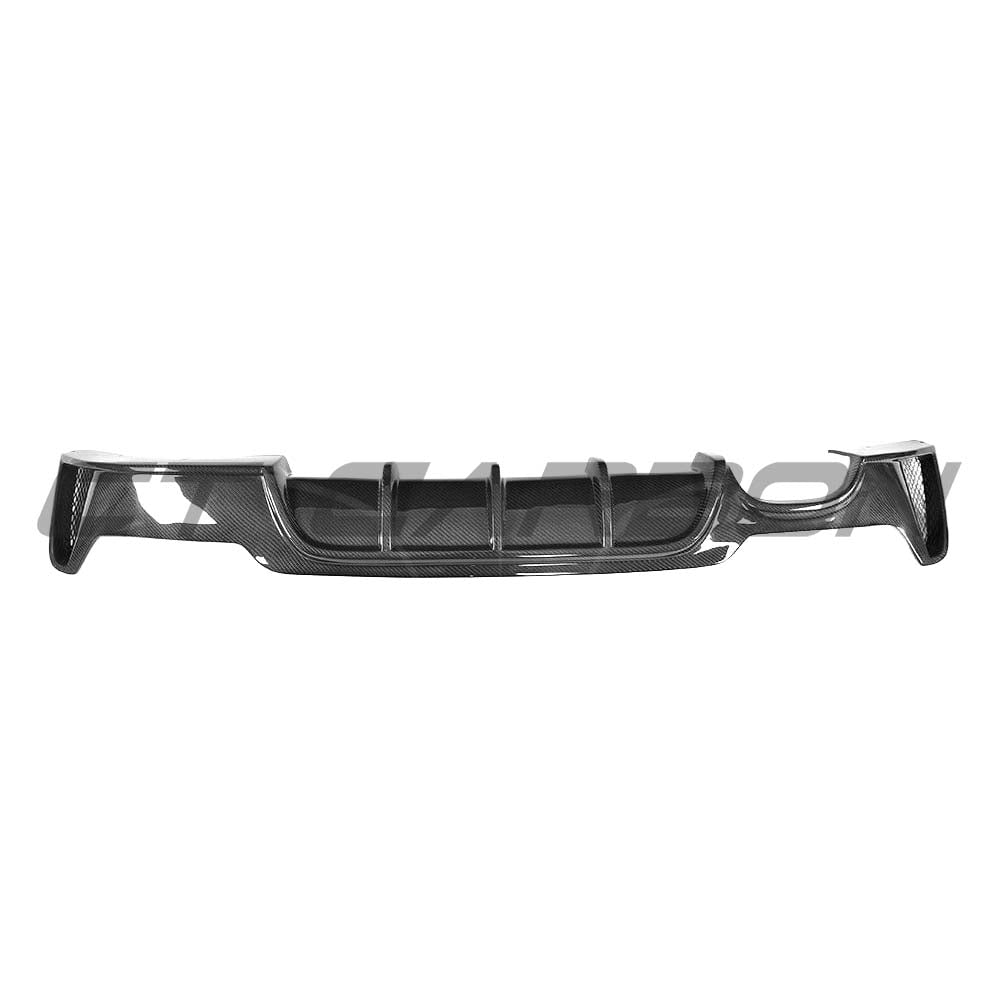 BMW F32, F33 & F36 4 SERIES CARBON FIBRE DIFFUSER - TWIN EXHAUST