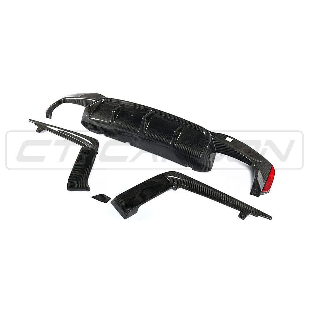 BMW F90 M5 PRE LCI CARBON FIBRE DIFFUSER - 3D STYLE