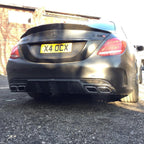 MERCEDES W205 C63 & C63S SALOON 4DR CARBON DIFFUSER - CT DESIGN