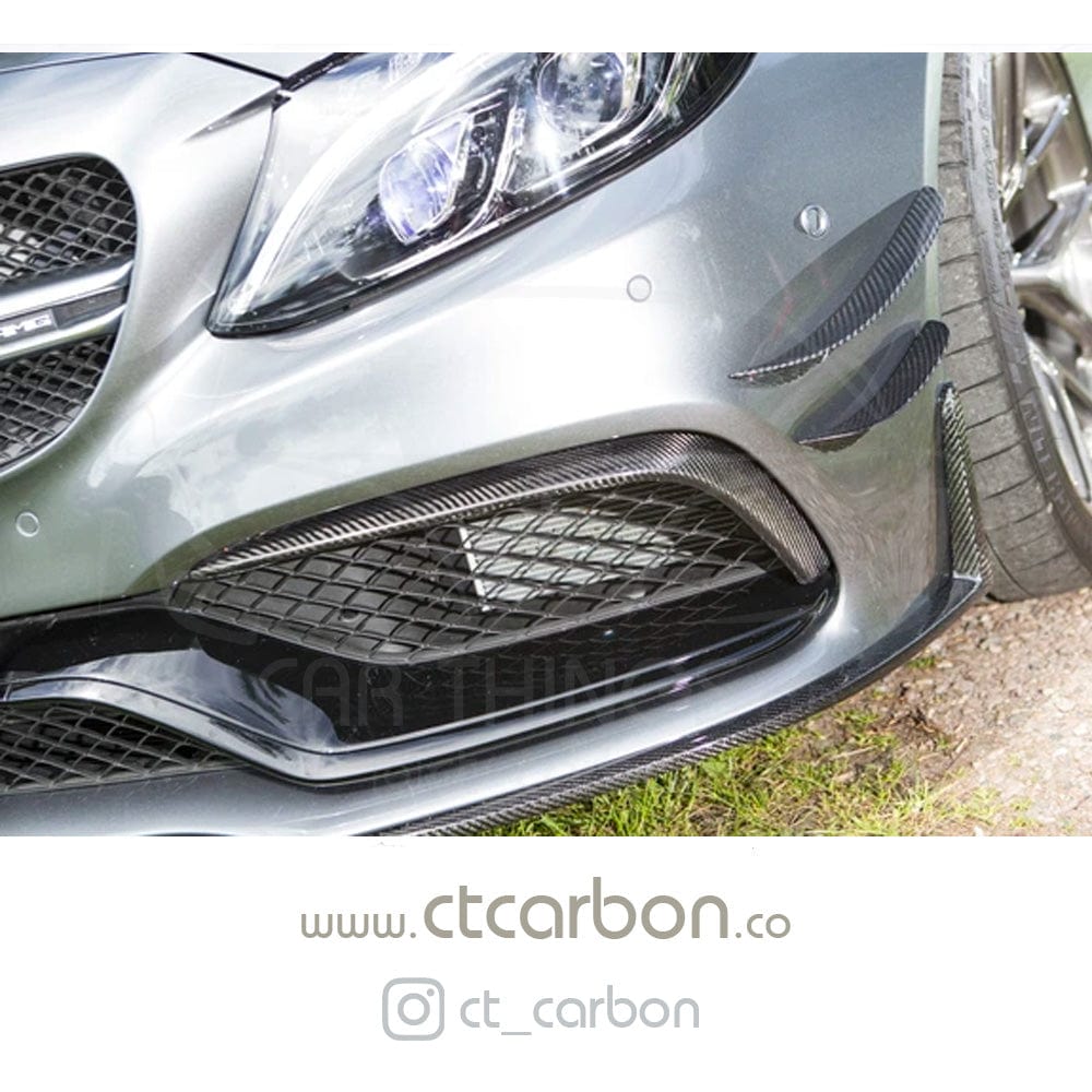 MERCEDES C63/C63S W205 COUPE & SALOON CARBON FIBRE BUMPER TRIM