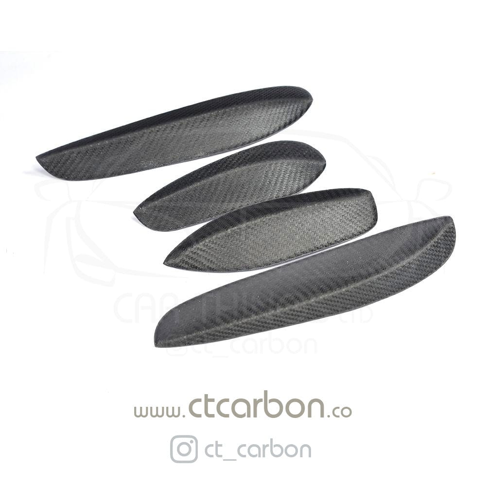 MERCEDES W205 C63 & C63S FRONT BUMPER CARBON FIBRE CANARDS / FINS