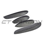 MERCEDES W205 C63 & C63S FRONT BUMPER CARBON FIBRE CANARDS / FINS