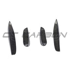 MERCEDES W205 C63 & C63S FRONT BUMPER CARBON FIBRE CANARDS / FINS