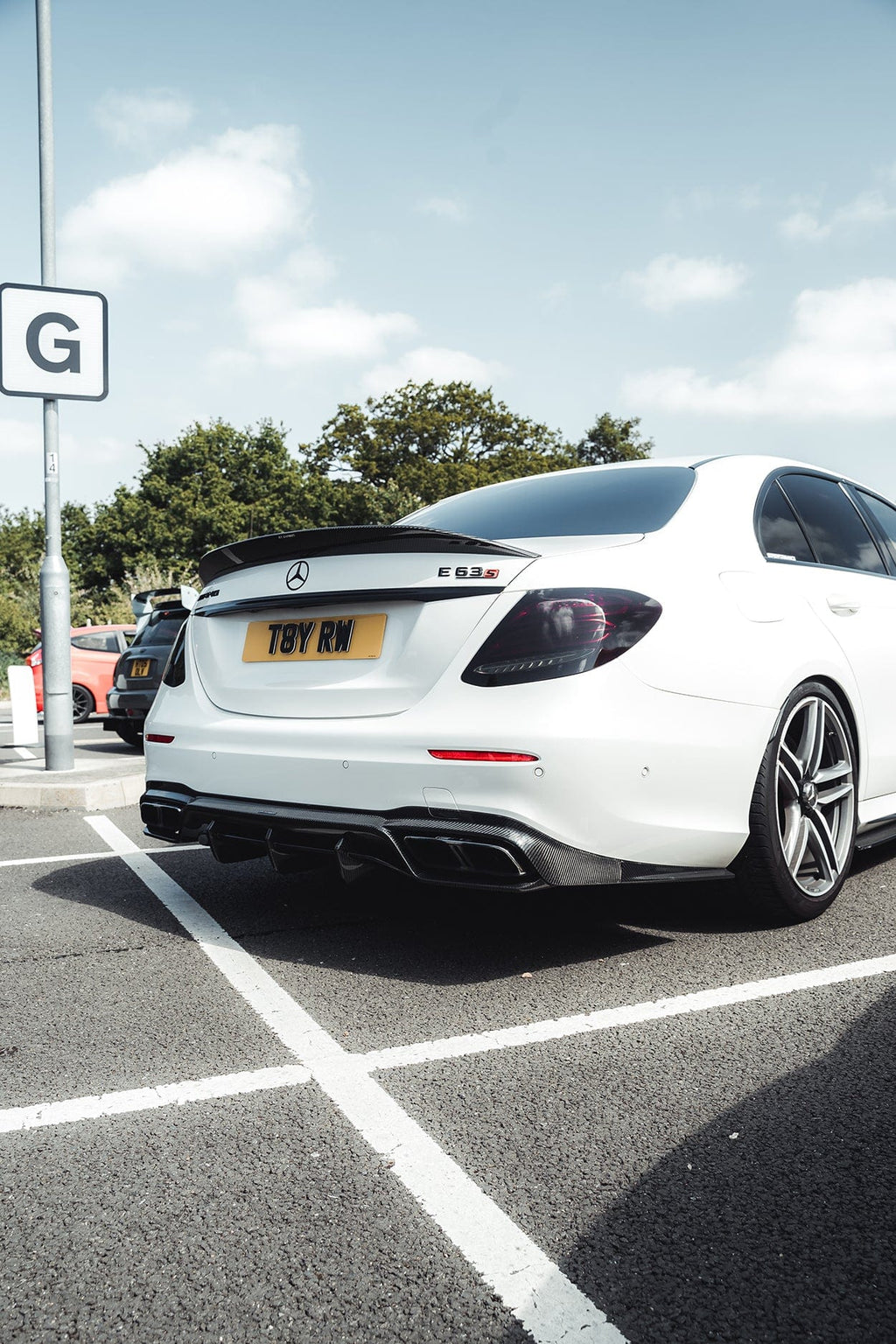 MERCEDES E63 W213 CARBON FIBRE DIFFUSER - CT DESIGN