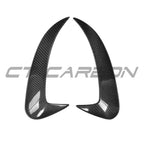 MERCEDES W205 C63 & C43 SALOON REAR BUMPER CARBON FIBRE CANARDS