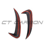 MERCEDES W205 C63 & C43 SALOON REAR BUMPER CARBON FIBRE CANARDS