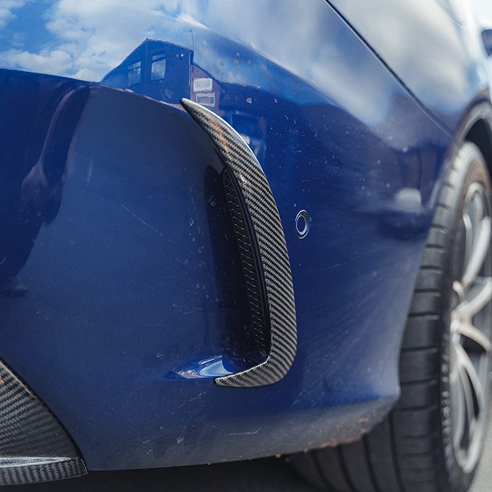 MERCEDES W205 C63 & C43 SALOON REAR BUMPER CARBON FIBRE CANARDS