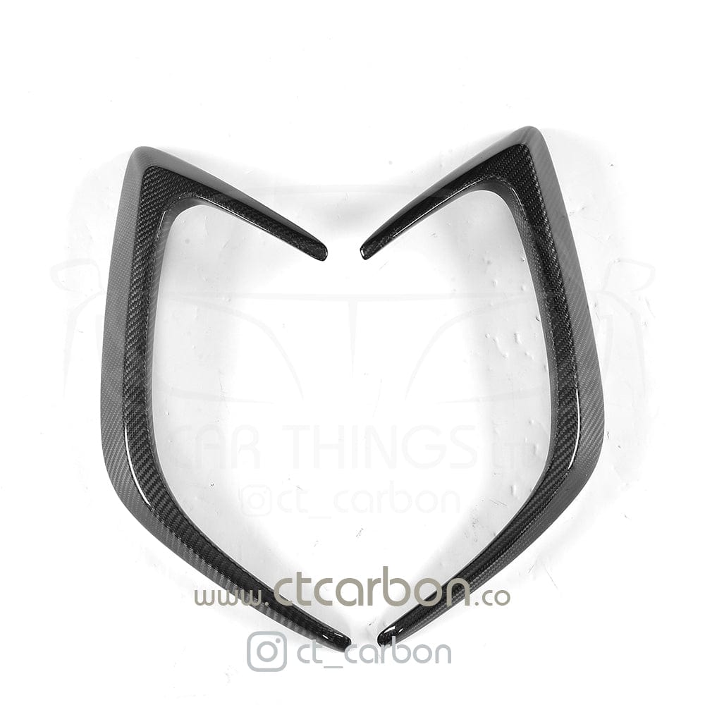 MERCEDES W205 C63 & C63S COUPE 2DR REAR BUMPER CARBON FIBRE CANARDS