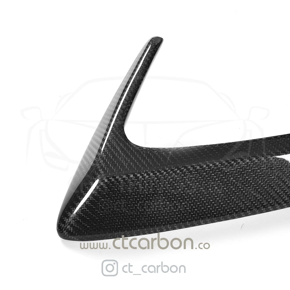 MERCEDES W205 C63 & C63S COUPE 2DR REAR BUMPER CARBON FIBRE CANARDS