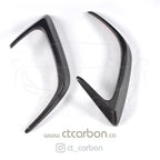 MERCEDES W205 C63 & C63S COUPE 2DR REAR BUMPER CARBON FIBRE CANARDS