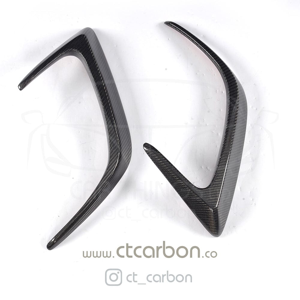 MERCEDES W205 C63 & C63S COUPE 2DR REAR BUMPER CARBON FIBRE CANARDS