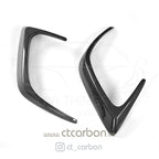 MERCEDES W205 C63 & C63S COUPE 2DR REAR BUMPER CARBON FIBRE CANARDS