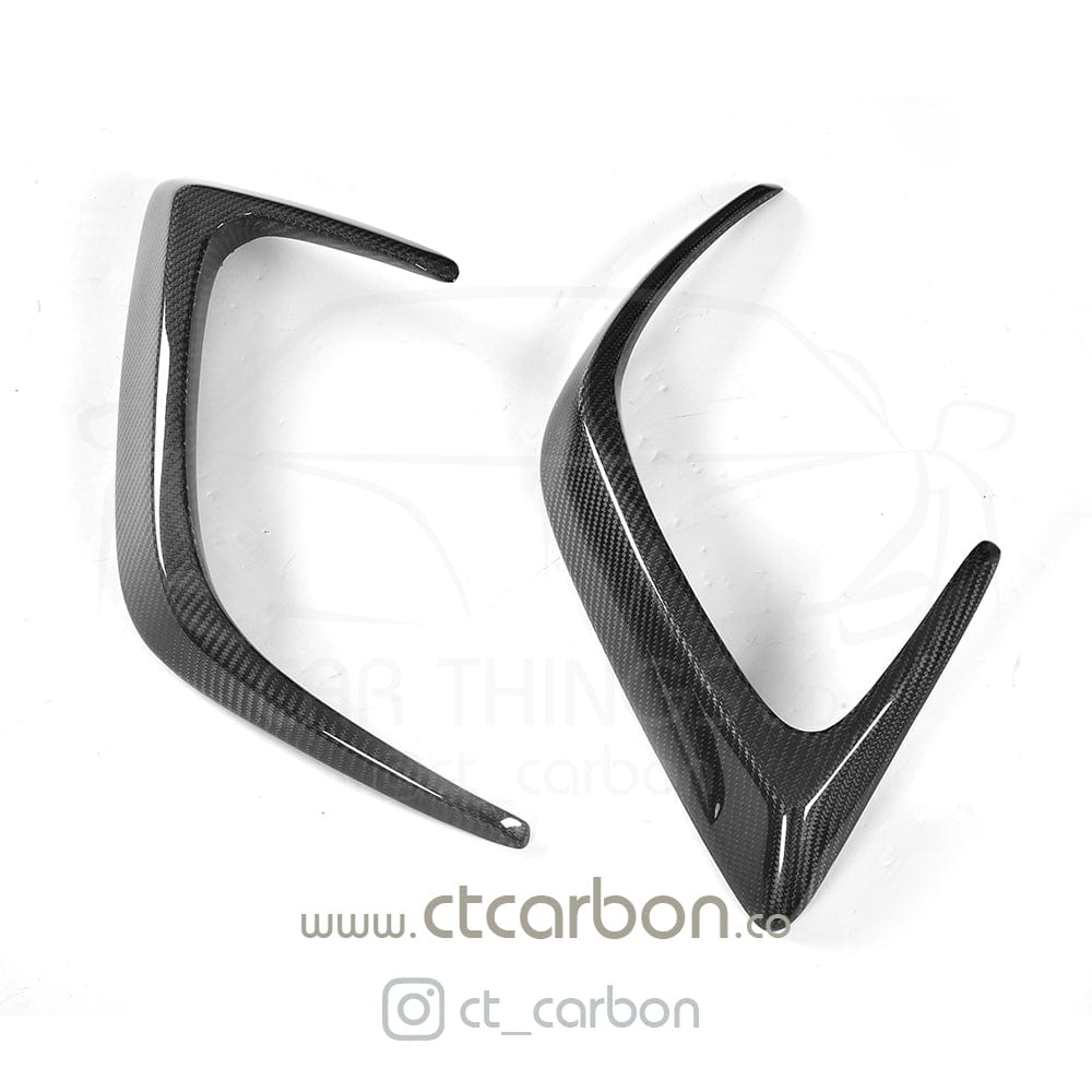MERCEDES W205 C63 & C63S COUPE 2DR REAR BUMPER CARBON FIBRE CANARDS