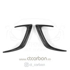 MERCEDES W205 C63 & C63S COUPE 2DR REAR BUMPER CARBON FIBRE CANARDS