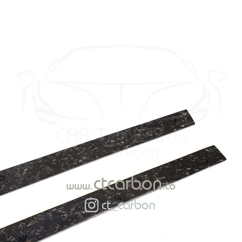 MERCEDES C63/C63S W205 COUPE & SALOON FORGED CARBON FIBRE SIDE SKIRTS - D STYLE